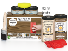 Tabletop Wood'n Finish Kit (4x Large) - Barn Wood