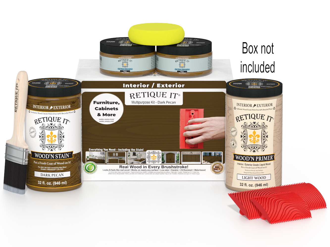 Multi-purpose Wood'n Kit (Large) - Dark Pecan