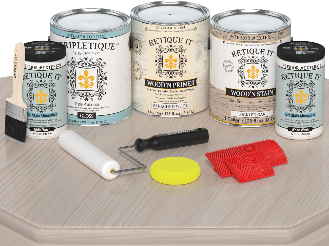 Multi-purpose Wood'n Kit (4x Lg) - Sun Bleached - Interior Top Coat