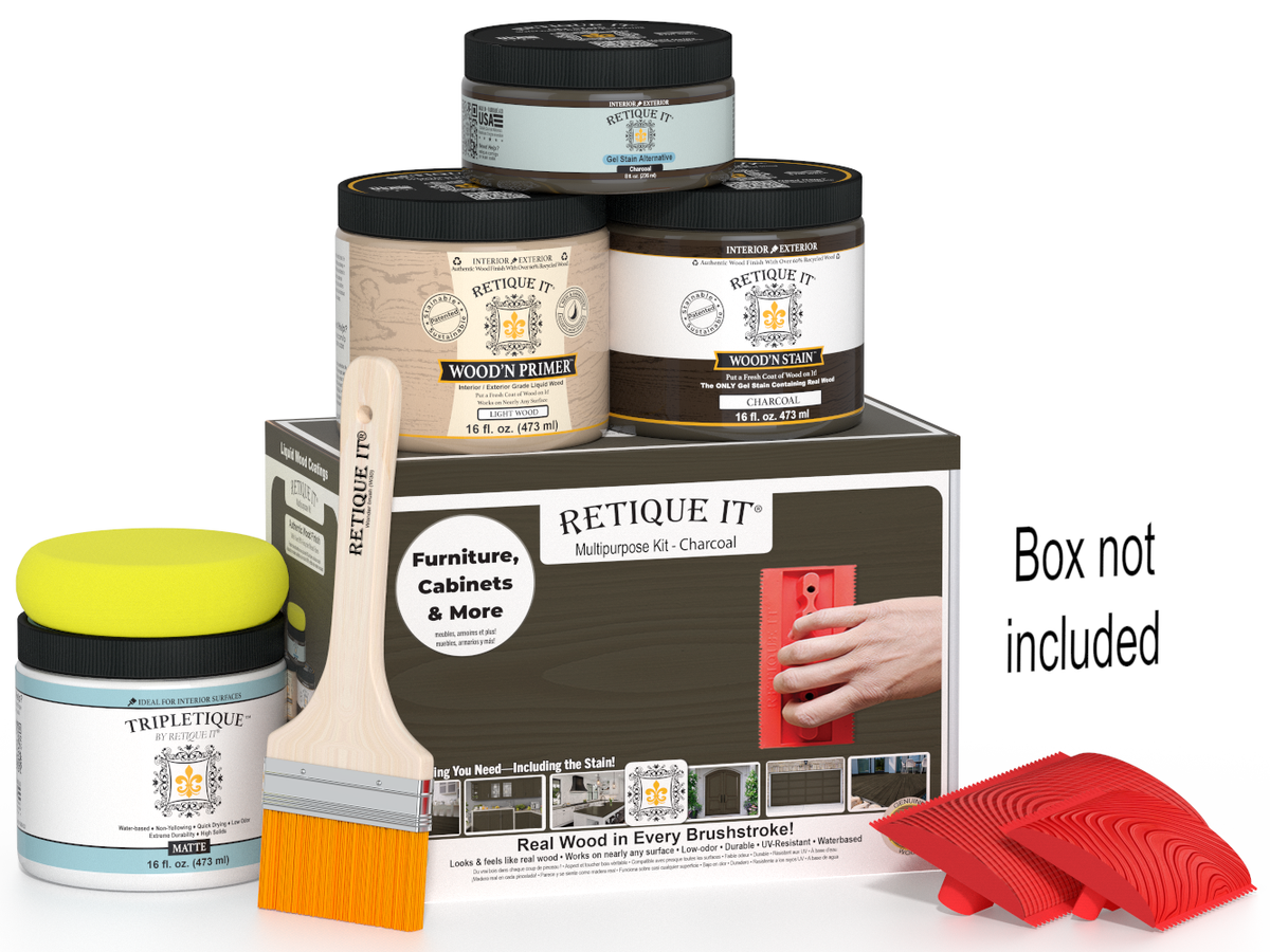 Multi-purpose Wood'n Kit (Med) - Charcoal - Interior Top Coat