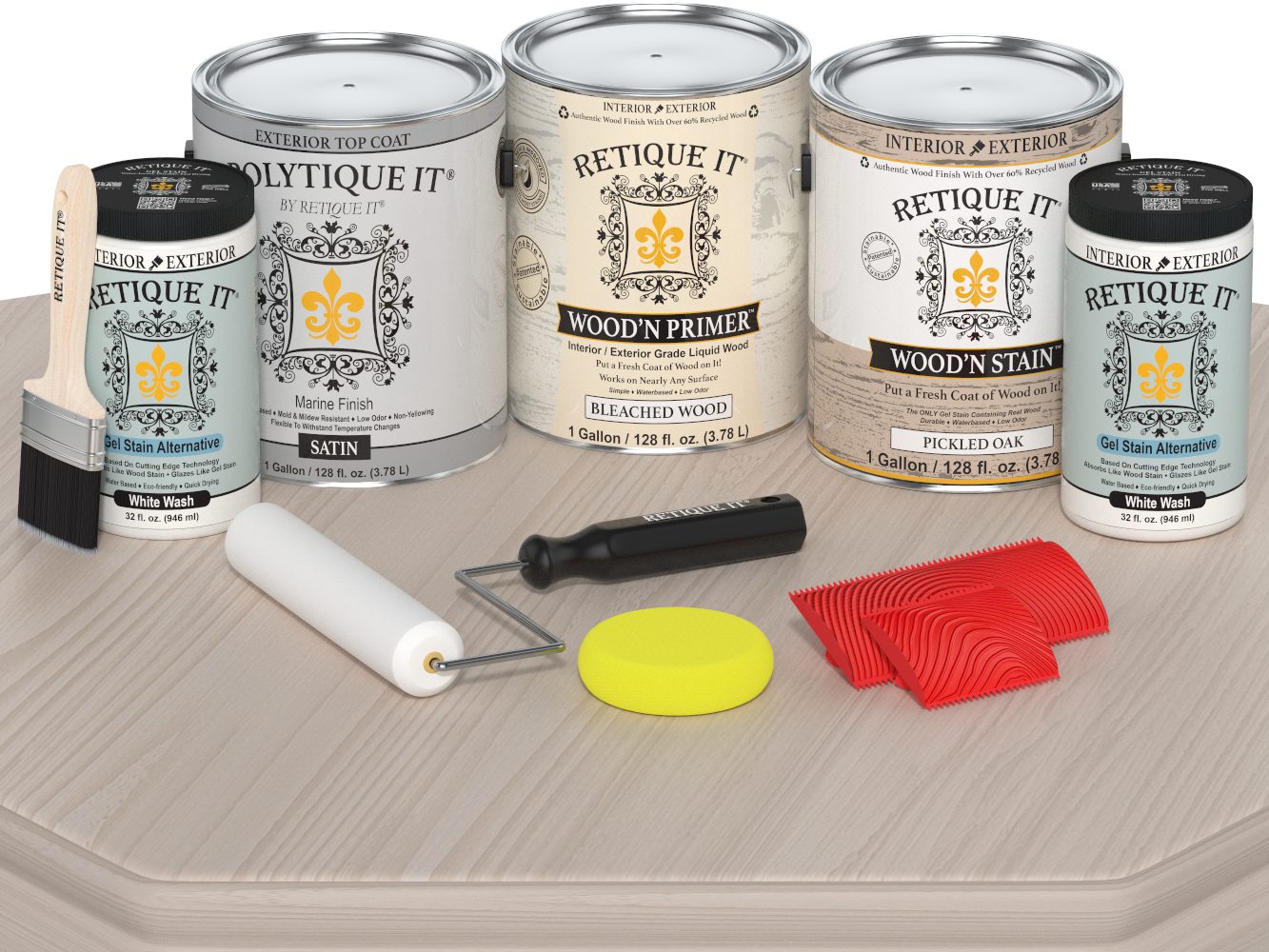 Multi-purpose Wood'n Kit (4x Lg) - Sun Bleached - Exterior Top Coat