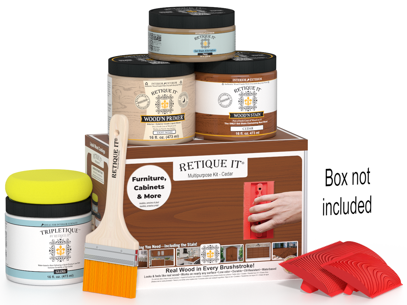 Multi-purpose Wood'n Kit (Med) - Cedar - Interior Top Coat