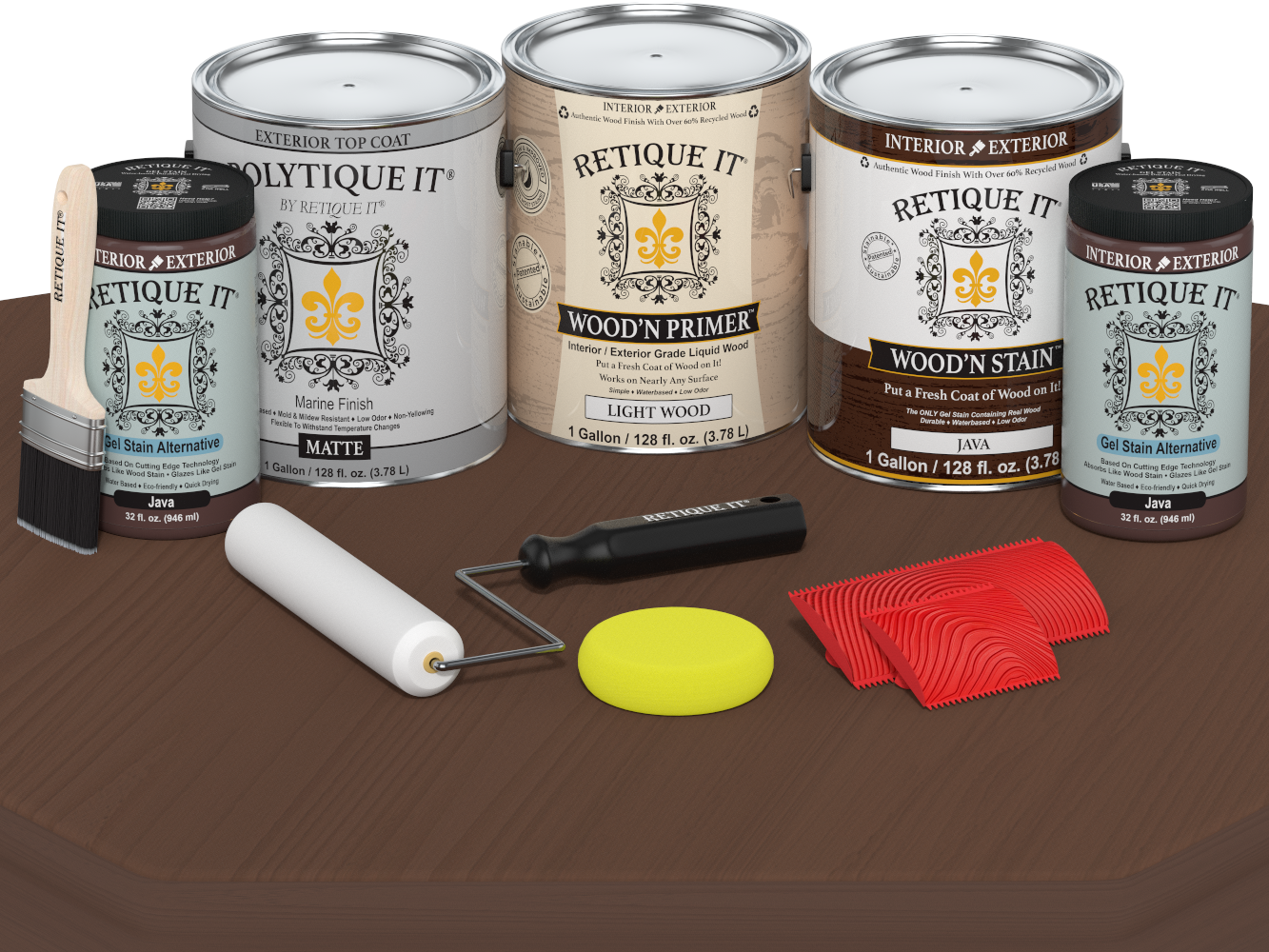 Multi-purpose Wood'n Kit (4x Lg) - Java - Exterior Top Coat