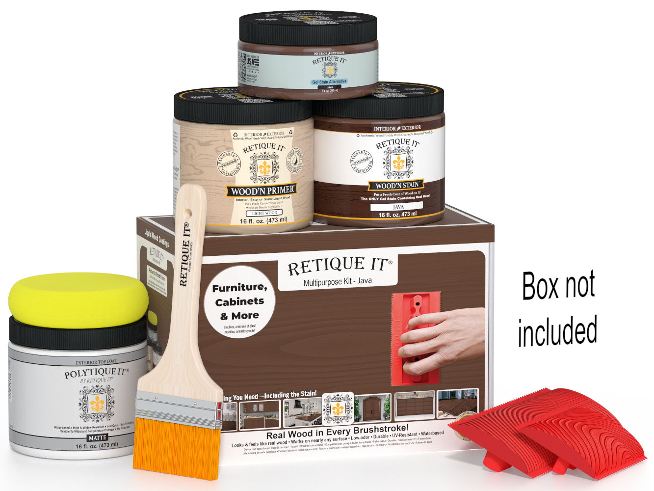 Multi-purpose Wood'n Kit (Med) - Java - Exterior Top Coat
