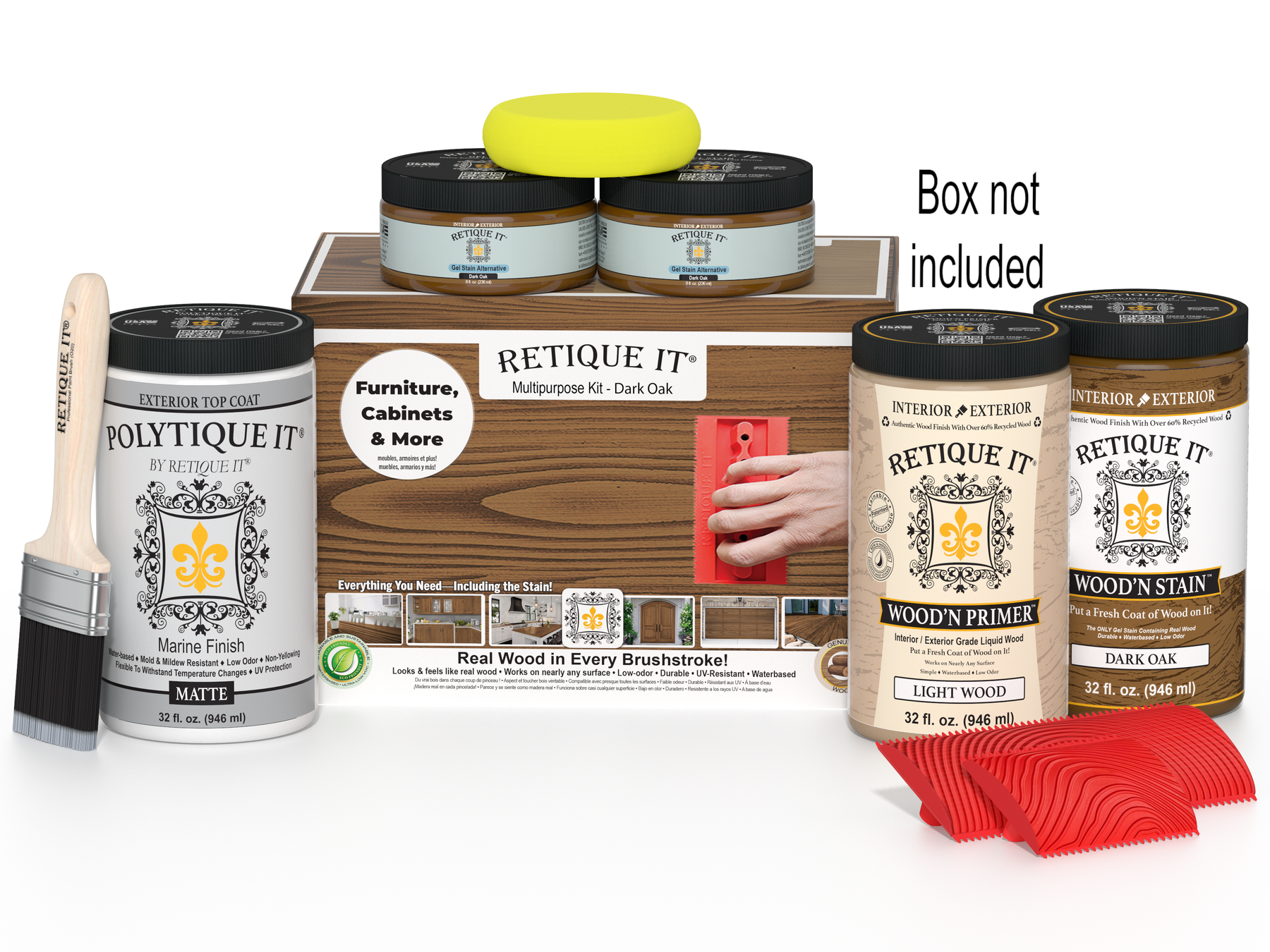 Multi-purpose Wood'n Kit (Large) - Dark Oak - Exterior Top Coat