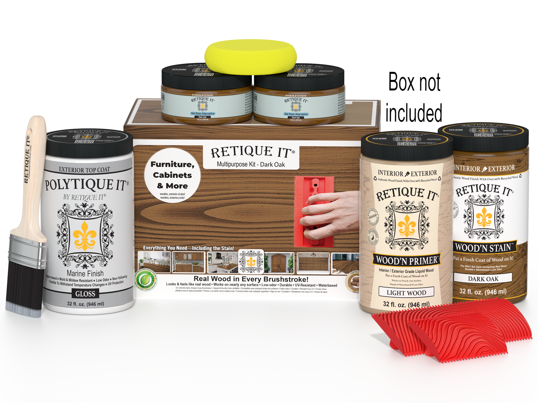 Multi-purpose Wood'n Kit (Large) - Dark Oak - Exterior Top Coat