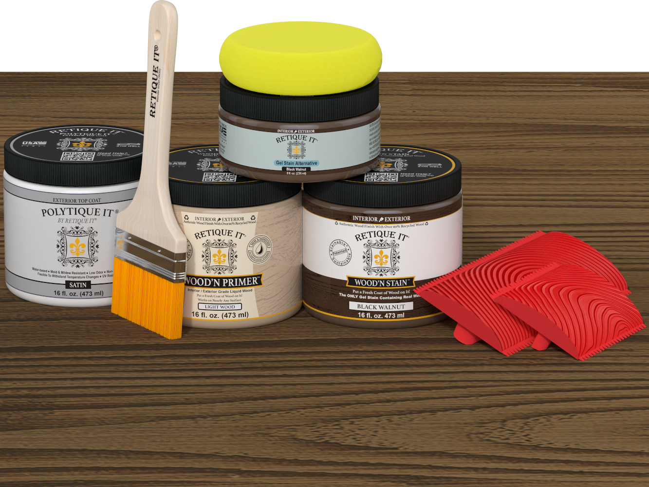 Multi-purpose Wood'n Kit (Med) - Black Walnut - Exterior Top Coat