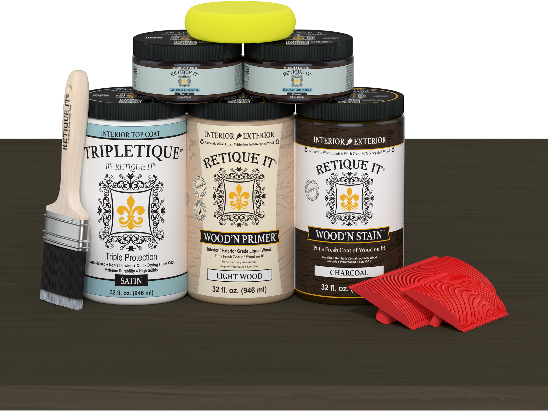 Multi-purpose Wood'n Kit (Large) - Charcoal - Interior Top Coat