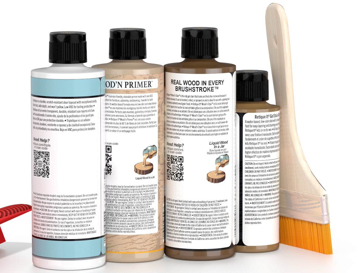 Tabletop Wood'n Finish Kit - Dark Pecan