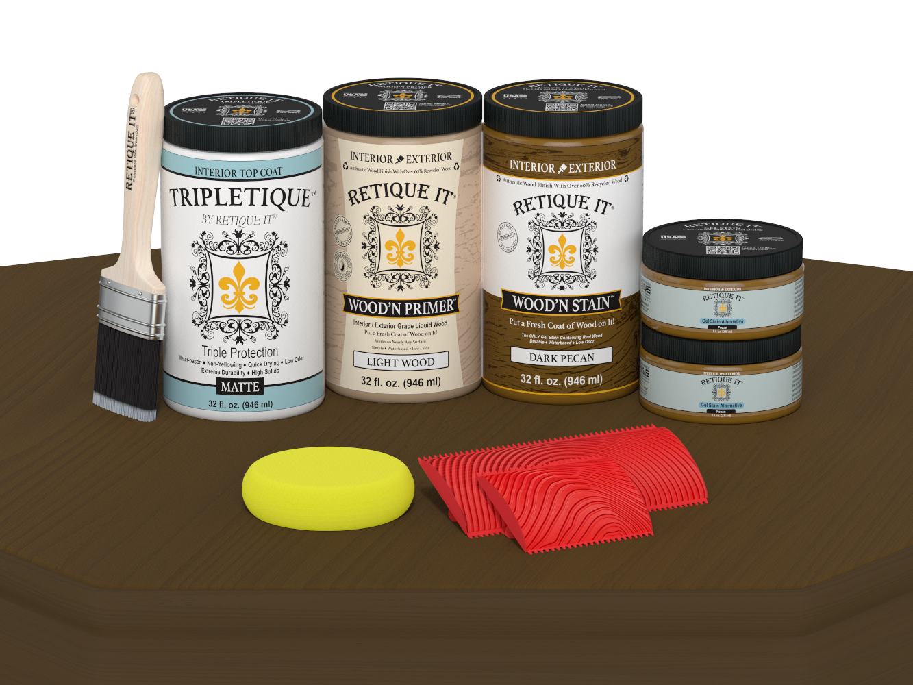 Multi-purpose Wood'n Kit (Large) - Dark Pecan - Interior Top Coat