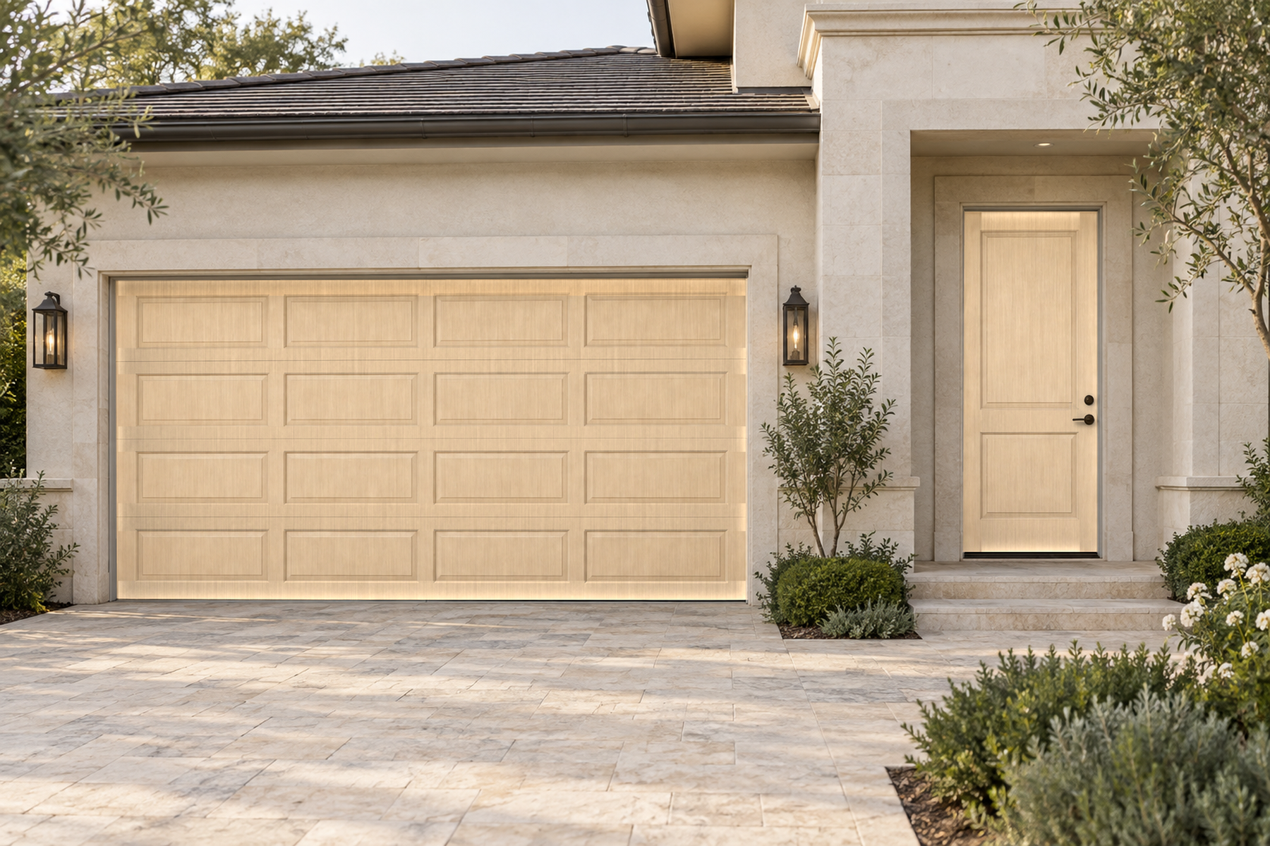 Retique It Wood'n Door Pecan stain kit for smooth finish on front and garage doors, featuring a natural wood look and elegant Pecan color.