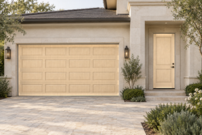 Retique It Wood'n Door Pecan stain kit for smooth finish on front and garage doors, featuring a natural wood look and elegant Pecan color.