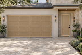 Retique It Wood'n Door Barn Wood stain kit for smooth finish on front and garage doors, showcasing a rustic barn wood look.