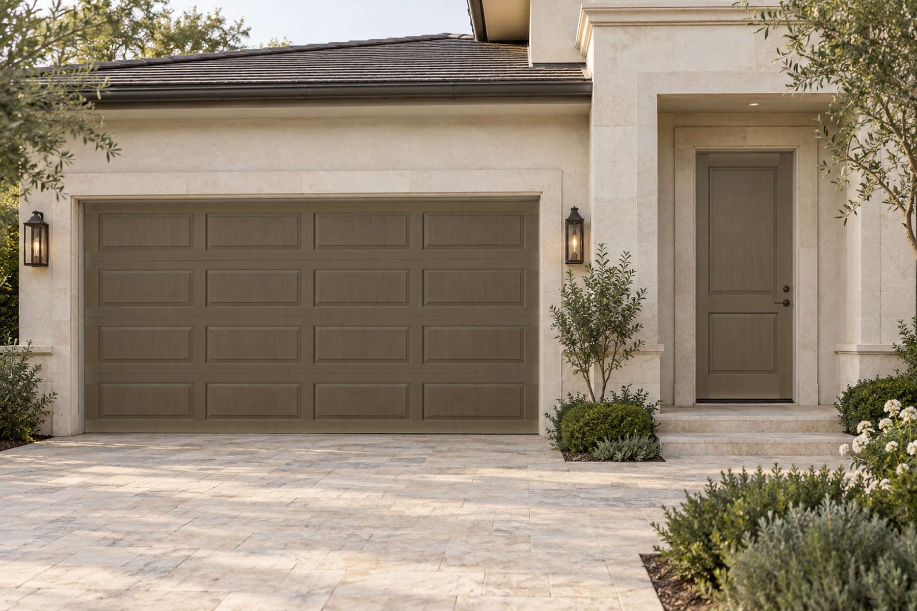 Retique It Wood'n Door Black Walnut stain kit for smooth finish on front and garage doors, featuring a rich, dark walnut wood tone.