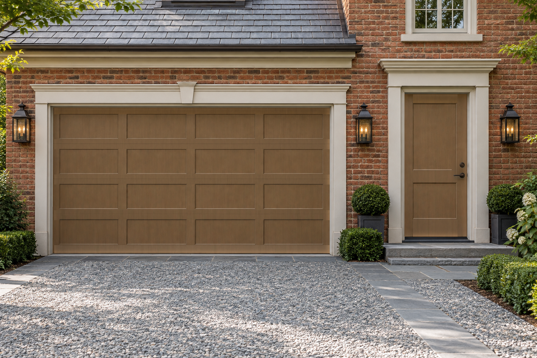 Retique It Wood'n Door Dark Oak stain kit for smooth finish on front and garage doors, showcasing a rich dark oak color.