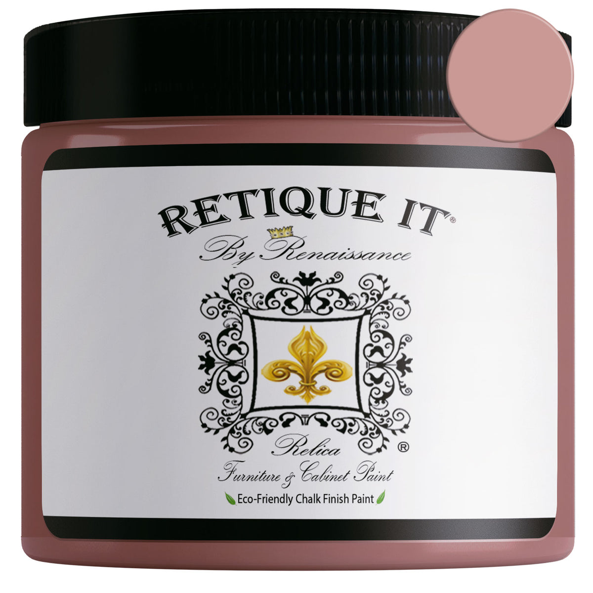Retique It Renaissance Furniture Paint Romance Poly Kit with paint bottles and brushes on a wooden surface.