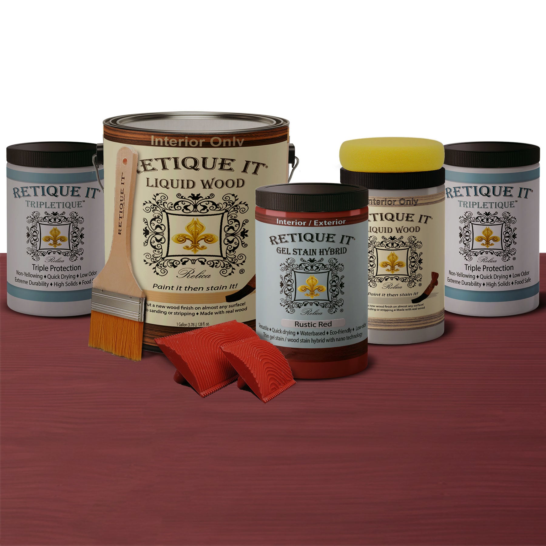 Weathered Finish Kit - Rustic Red